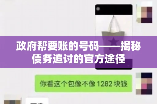 政府帮要账的号码——揭秘债务追讨的官方途径