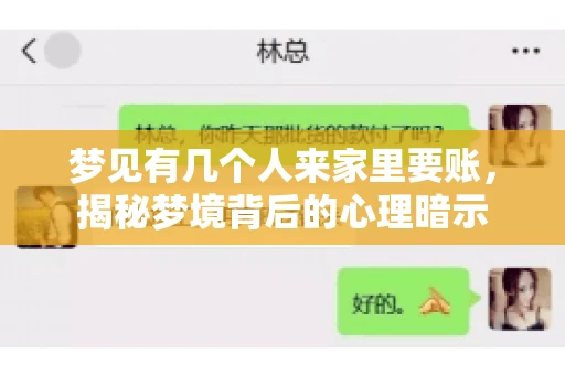 梦见有几个人来家里要账，揭秘梦境背后的心理暗示
