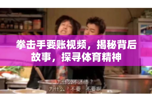 拳击手要账视频，揭秘背后故事，探寻体育精神