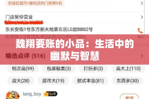 魏翔要账的小品：生活中的幽默与智慧