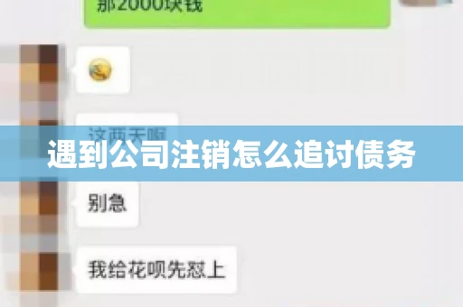 遇到公司注销怎么追讨债务
