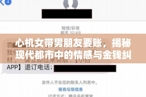 心机女带男朋友要账，揭秘现代都市中的情感与金钱纠葛