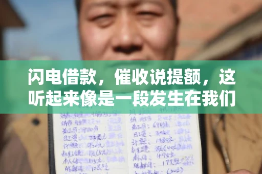 闪电借款，催收说提额，这听起来像是一段发生在我们身边的故事。在这个快节奏的社会，借款和提额似乎成了许多人生活中的关键词。今天，我们就来聊聊这个话题，看看其中的门道和注意事项。